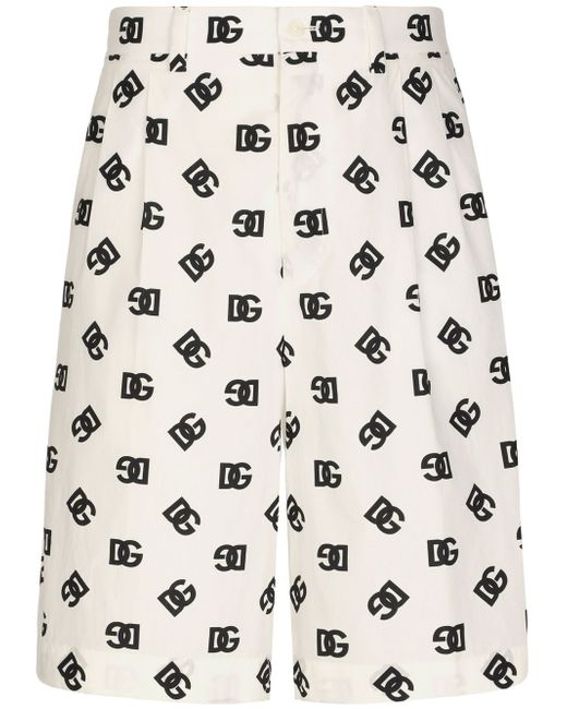 Dolce & Gabbana logo-print cotton shorts