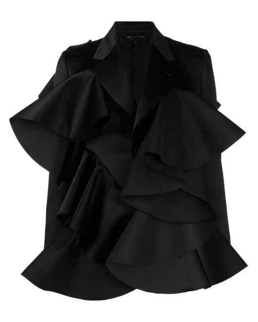 Comme Des Garçons oversized-ruffle detail blazer
