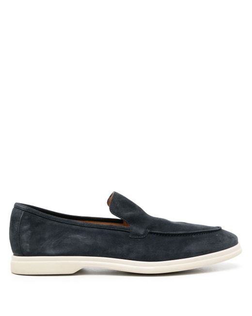 Eleventy calf suede loafers