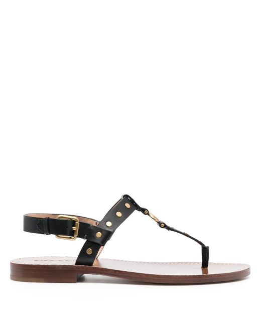 Coach Hailee leather thong sandals