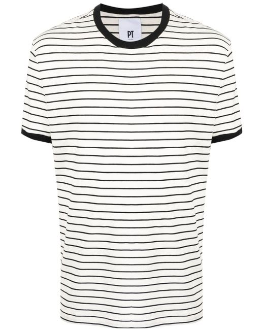 PT Torino stripe-print short-sleeved T-shirt