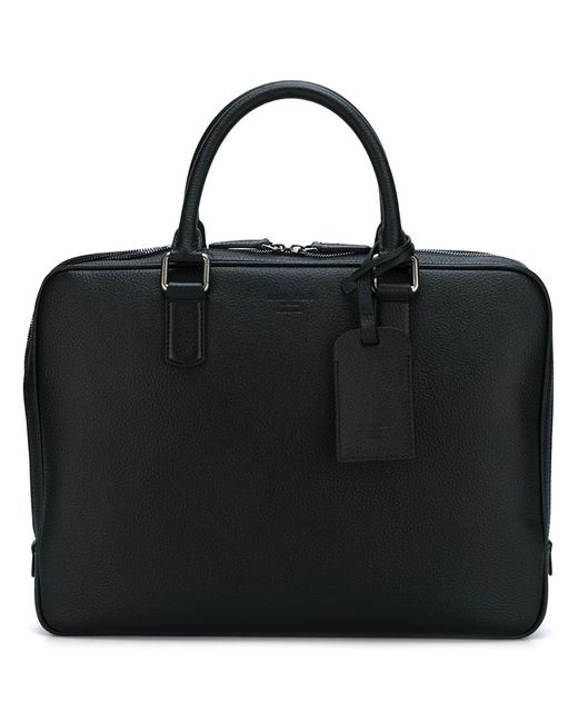 Giorgio Armani Saffiano briefcase Calf Leather