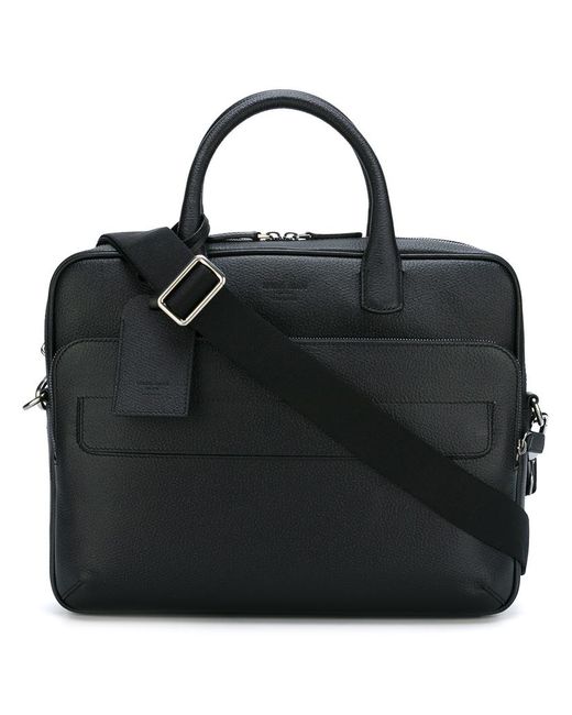 Giorgio Armani Saffiano briefcase Calf Leather