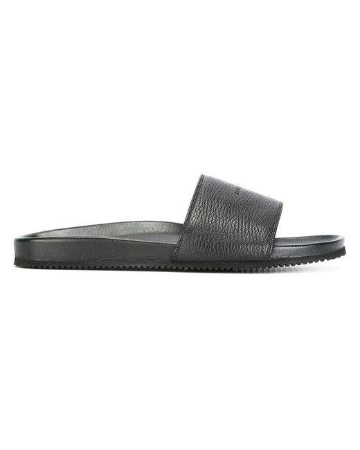 Buscemi logo embossed slider sandals 39