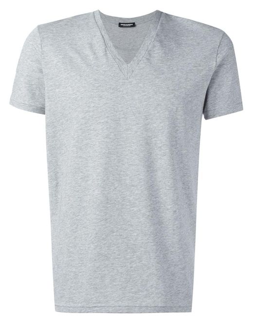 Dsquared2 basic v-neck T-shirt XL Cotton/Spandex/Elastane