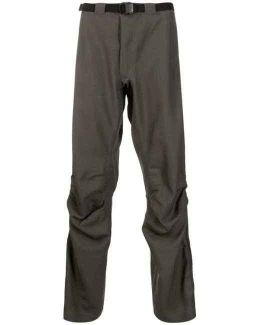 Gr10K Arc gathered-detail trousers