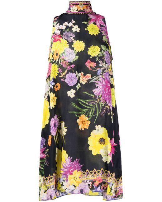 Camilla floral-print sleeveless dress