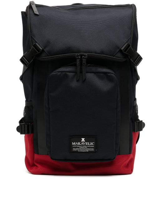 Makavelic multiple zip-fastening pockets backpack