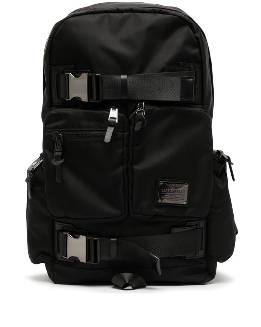 Makavelic multiple zip-fastening pockets backpack