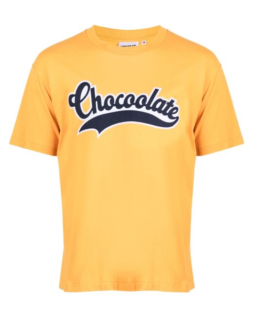 Chocoolate logo appliqué cotton T-shirt