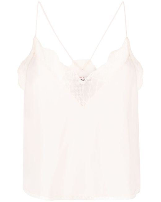 Zadig & Voltaire Christy lace-trim camisole