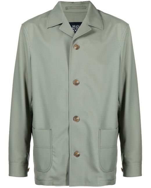 Man On The Boon. buttoned wool shirt jacket