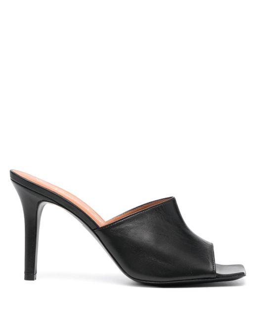 Via Roma 15 leather heeled sandals