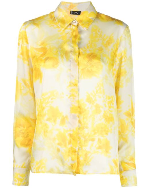 Liu •Jo floral print long sleeve shirt