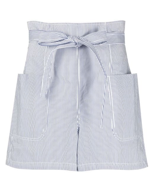 Philosophy di Lorenzo Serafini striped high-waisted shorts
