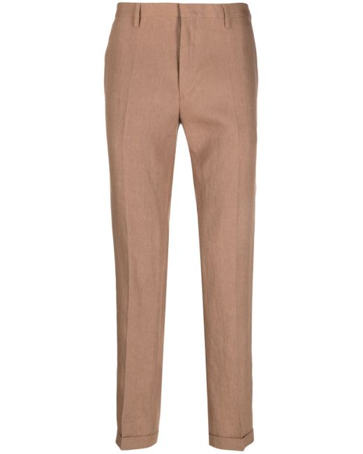 Paul Smith pressed-crease linen trousers