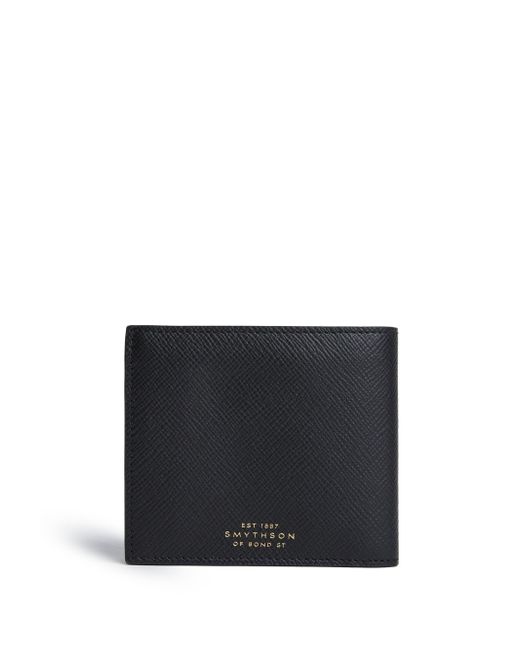 Smythson Panama bi-fold leather wallet