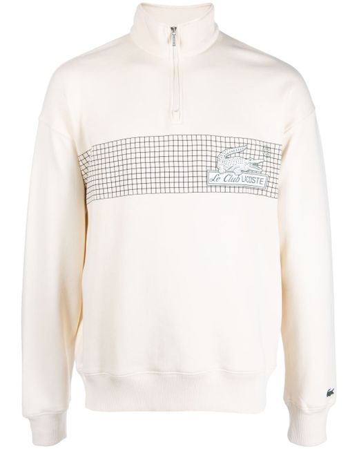 Lacoste logo-print cotton sweatshirt