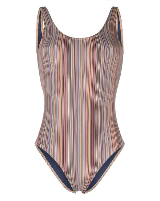 Paul Smith round-neck striped swimsuit