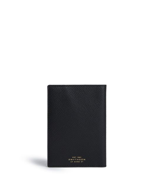 Smythson Panama leather passport cover