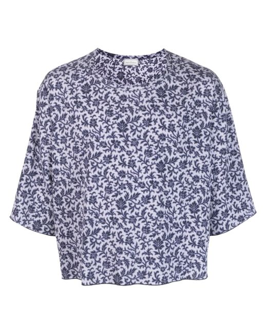 Pierre-Louis Mascia floral print silk T-shirt