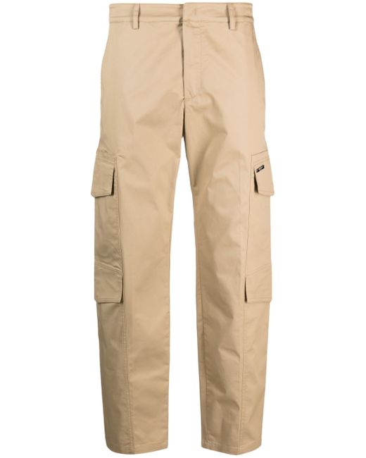costume national contemporary cotton tapered-leg trousers