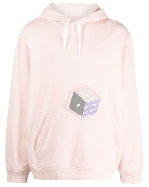 Chloe Nardin dice-patchwork cotton hoodie