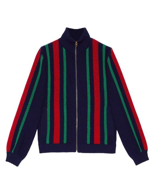 Gucci Web stripe wool track jacket