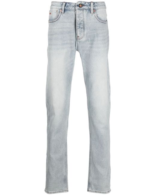 Emporio Armani light-wash straight-leg jeans