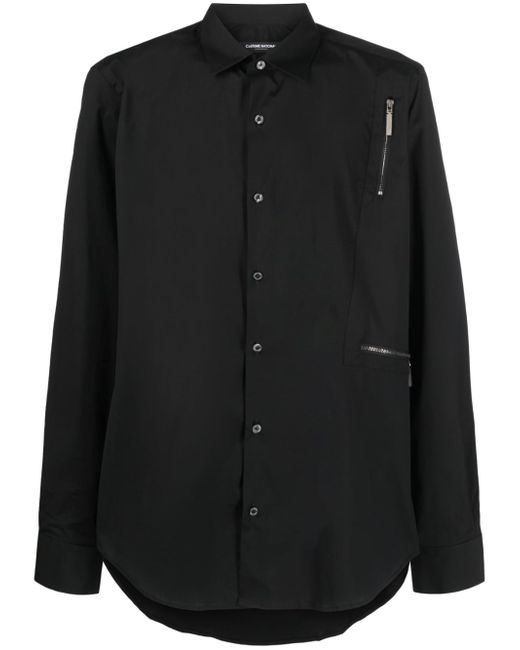 costume national contemporary zip-detail long-sleeve shirts