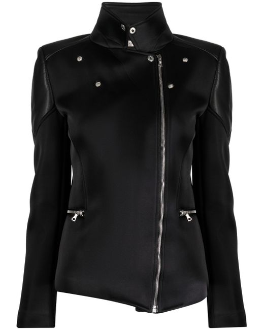 Romeo Hunte zip-up leather jacket