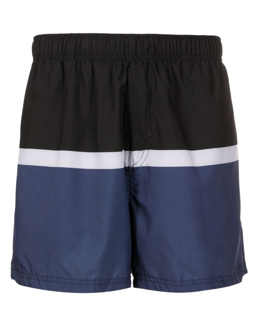 Osklen Rive stripe-print swim shorts