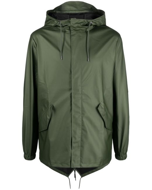 Rains hooded water-resistant jacket