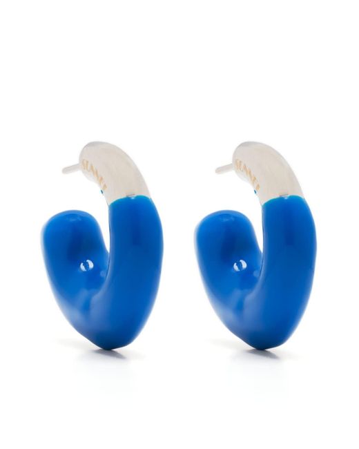 Sunnei two-tone half-hoop earrings