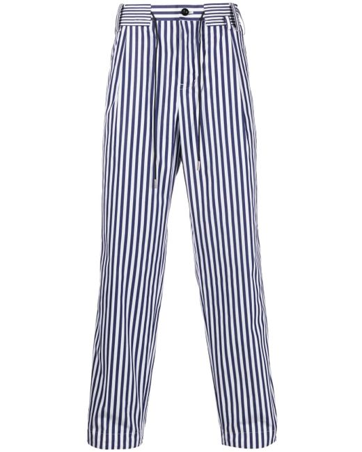 Sacai striped straight-leg trousers