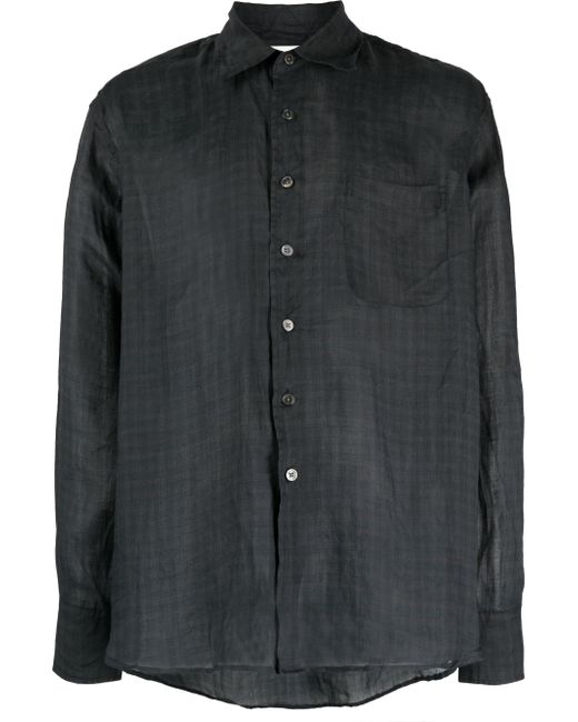 Our Legacy check-print long-sleeved shirt