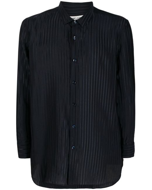 Saint Laurent stripe-print long-sleeve shirt