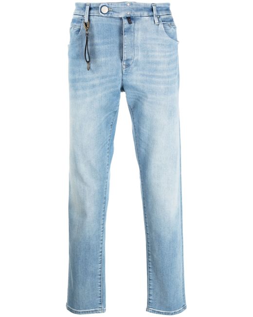 Incotex light wash straight-leg jeans