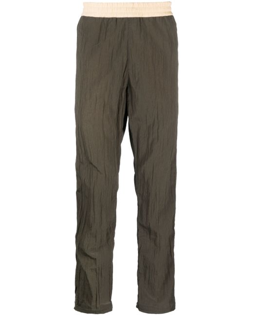 Ranra elasticated-waistband straight-leg trousers