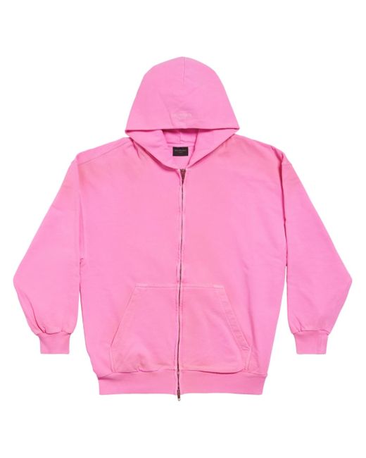 Balenciaga zip-up cotton hoodie