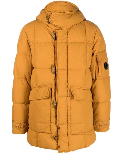 CP Company quilted hooded down jacket