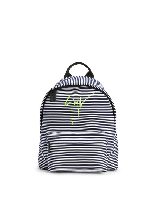 Giuseppe Zanotti Design logo-print striped backpack