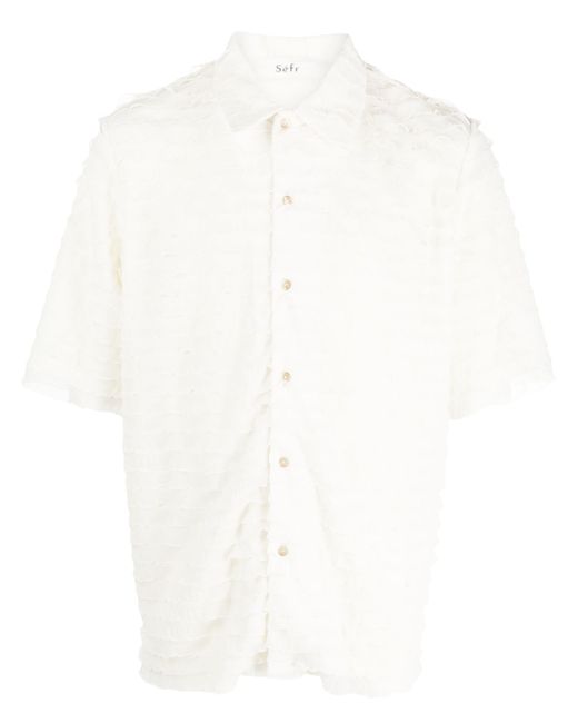 Séfr frilled short-sleeved shirt