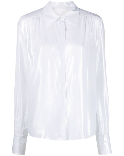 Genny long-sleeve button-fastening shirt
