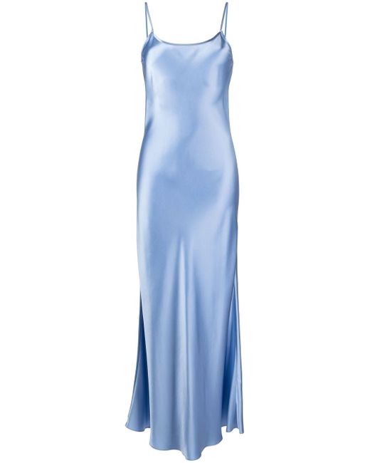 Voz scoop-neck silk long dress
