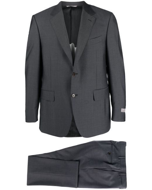 Canali single-breasted wool-blend suit