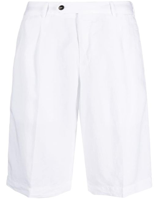 PT Torino pleat-detail lyocell blend shorts