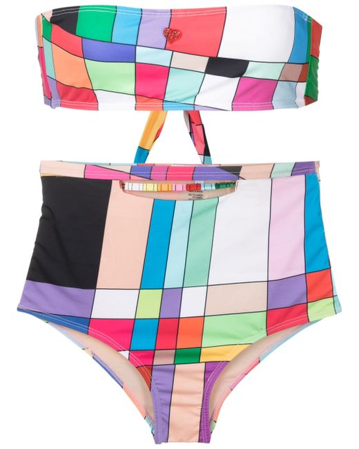 Amir Slama all-over graphic-print bikini set