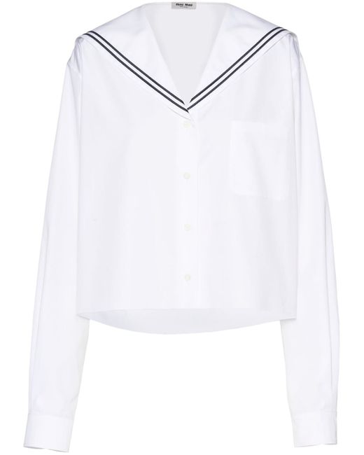 Miu Miu sailor poplin shirt
