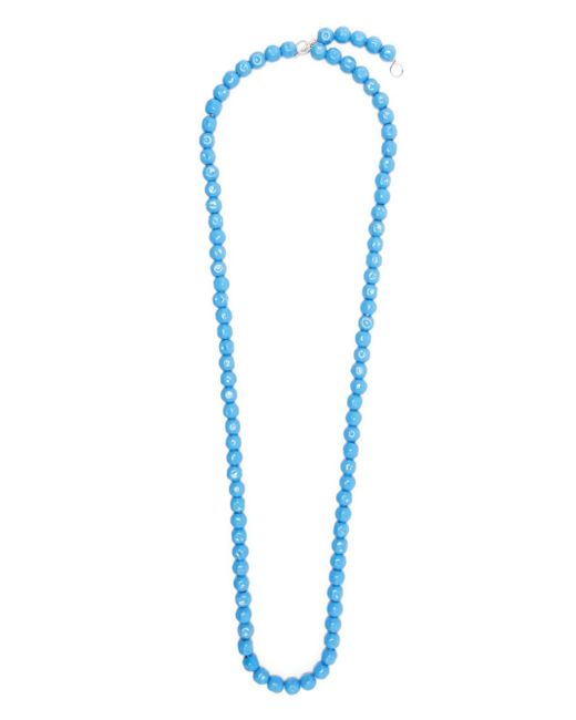 Jil Sander beaded T-bar necklace